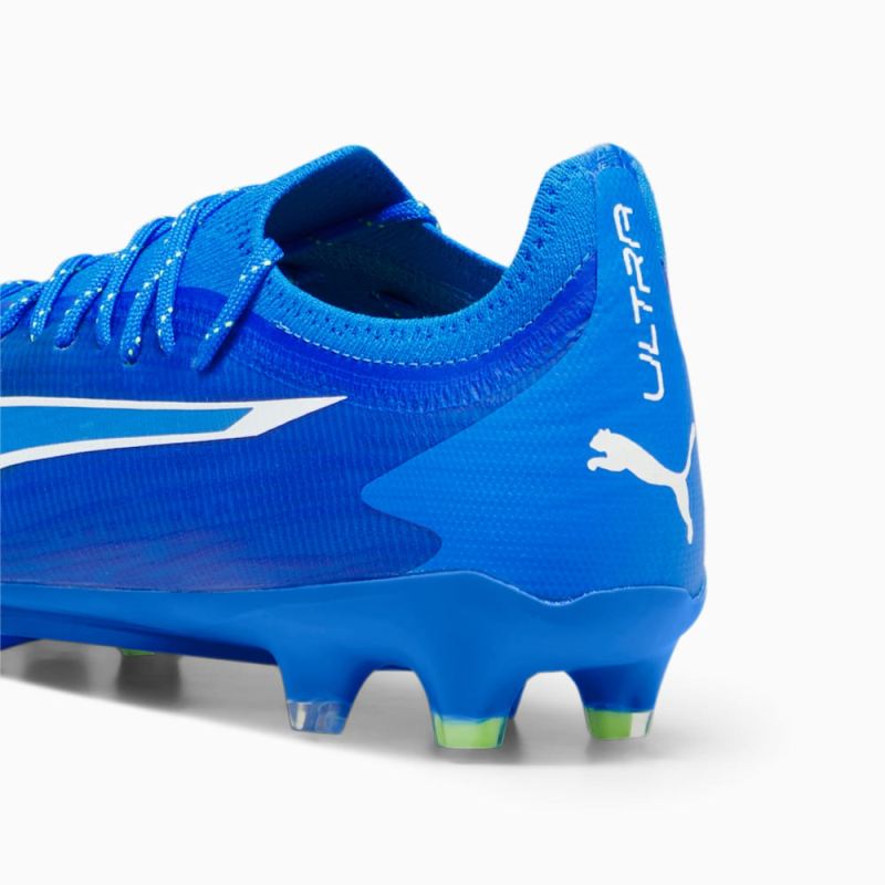 Puma | Men's ULTRA ULTIMATE FG/AG Soccer Cleats - Ultra Blue-White-Pro Green