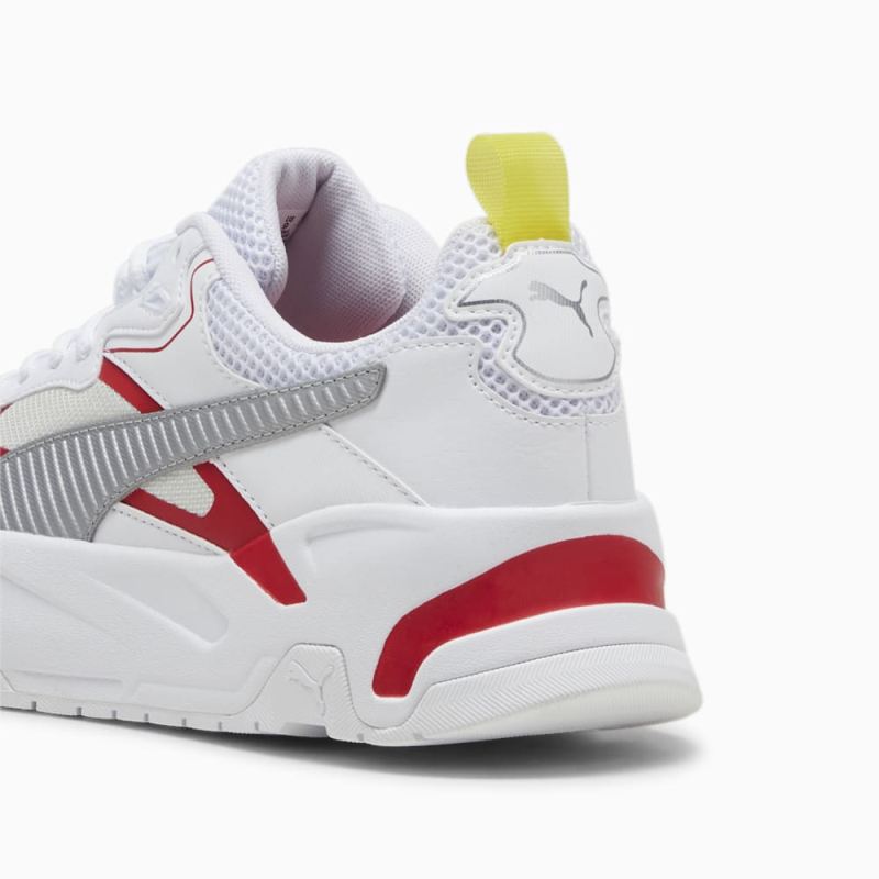 Puma | Men's Scuderia Ferrari Trinity Sneakers - White-Silver-Rosso Corsa