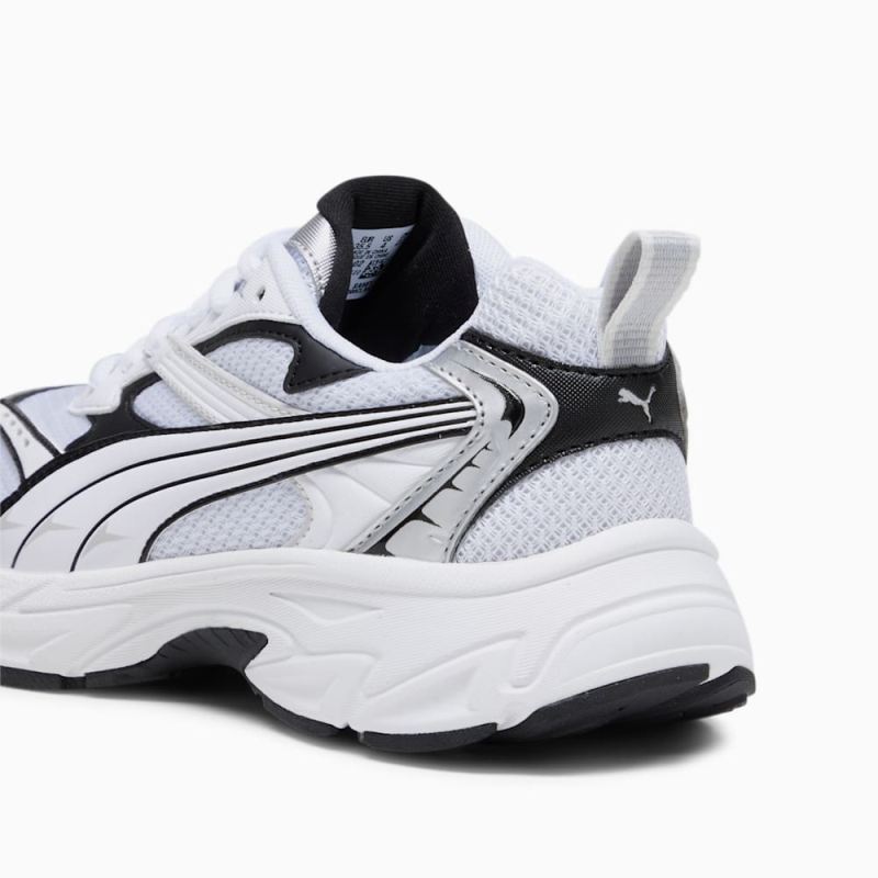 Puma | Girls Morphic Base Big Kids Sneakers - Feather Gray-Black