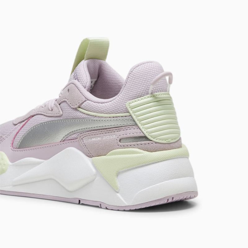 Puma | Girls RS-X Metallic Big Kids Sneakers - Grape Mist-Silver