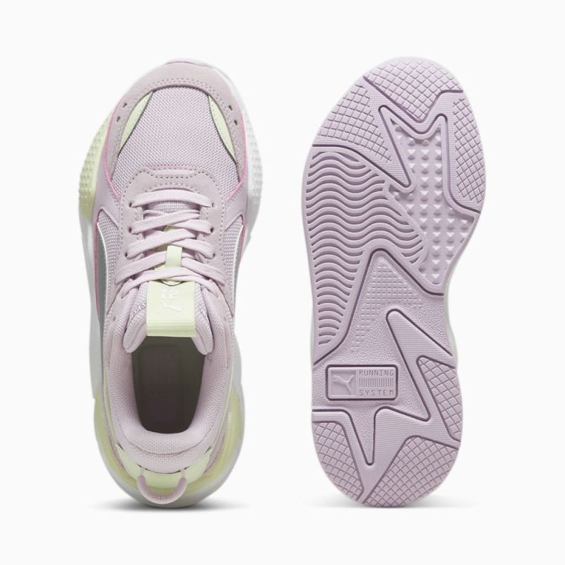 Puma | Girls RS-X Metallic Big Kids Sneakers - Grape Mist-Silver