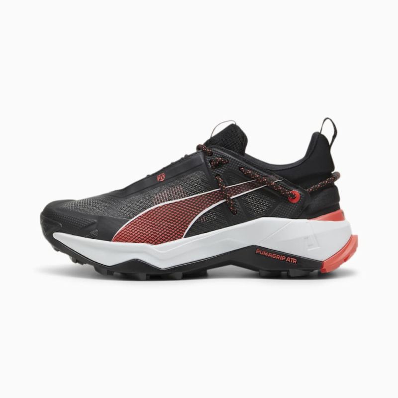 Puma | Women's SEASONS Explore NITRO Hiking Shoes - Black-Active Red-Silver Mist