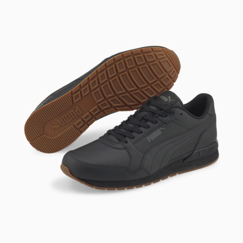 Puma | Men's ST Runner v3 L Sneakers - Black-Black-Gum