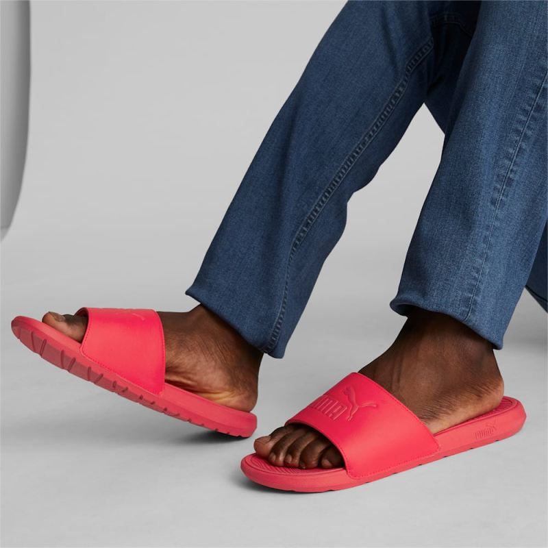 Puma | Men's Cool Cat 2.0 Slides - Red-Red