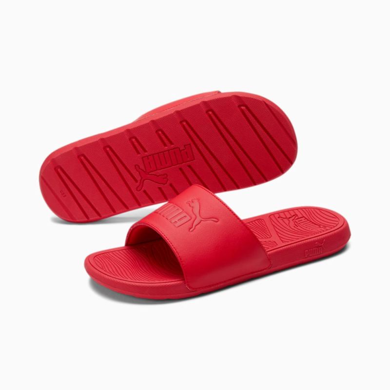 Puma | Men's Cool Cat 2.0 Slides - Red-Red