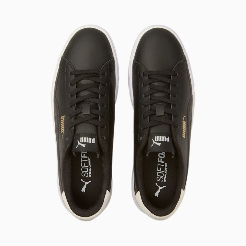 Puma | Men's Serve Pro Sneakers - Black-Black-White-Team Gold