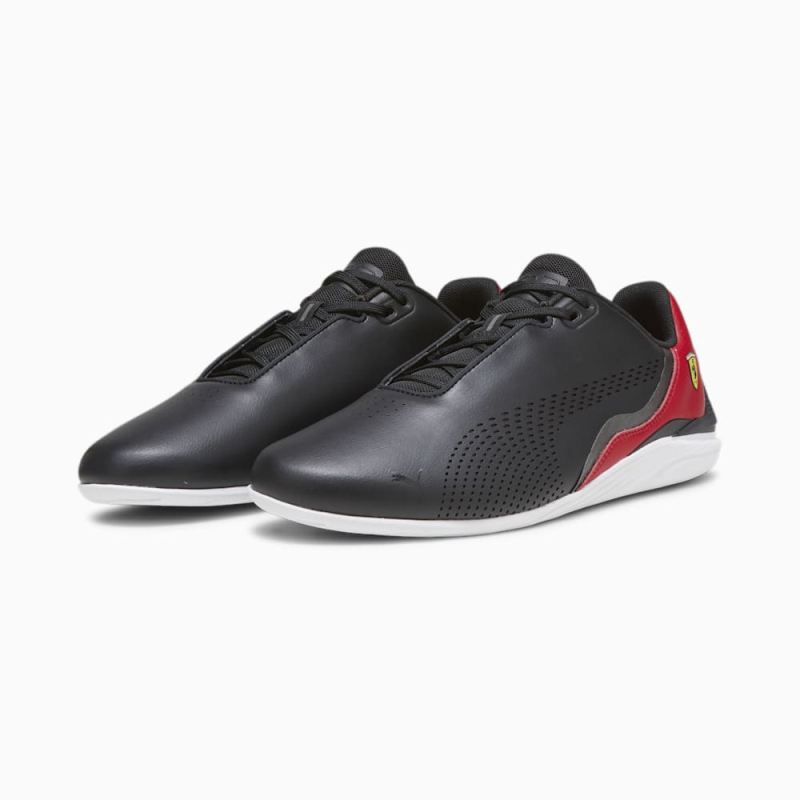 Puma | Men's Scuderia Ferrari Drift Cat Decima Driving Shoes - Black-Rosso Corsa-White