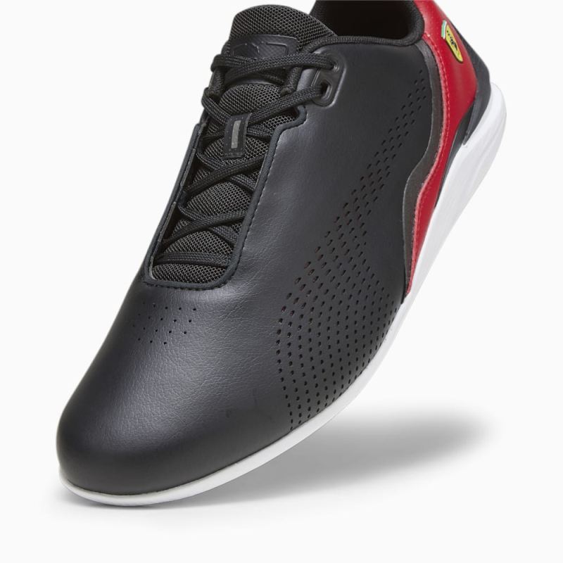 Puma | Men's Scuderia Ferrari Drift Cat Decima Driving Shoes - Black-Rosso Corsa-White