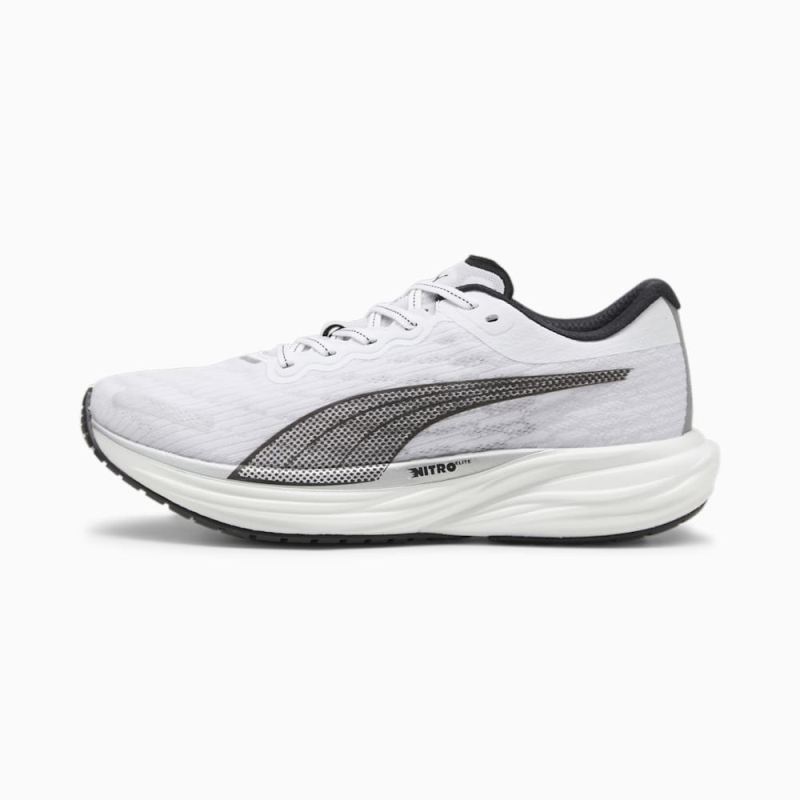 Puma | Men's Deviate NITRO 2 Running Shoes - White-Black-Silver