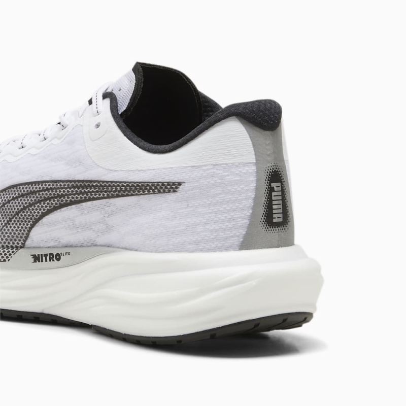 Puma | Men's Deviate NITRO 2 Running Shoes - White-Black-Silver