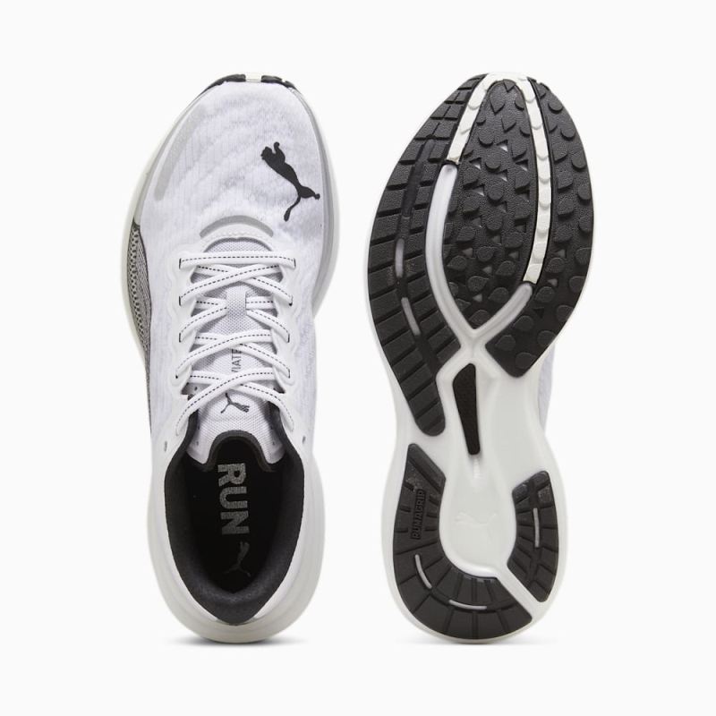 Puma | Men's Deviate NITRO 2 Running Shoes - White-Black-Silver