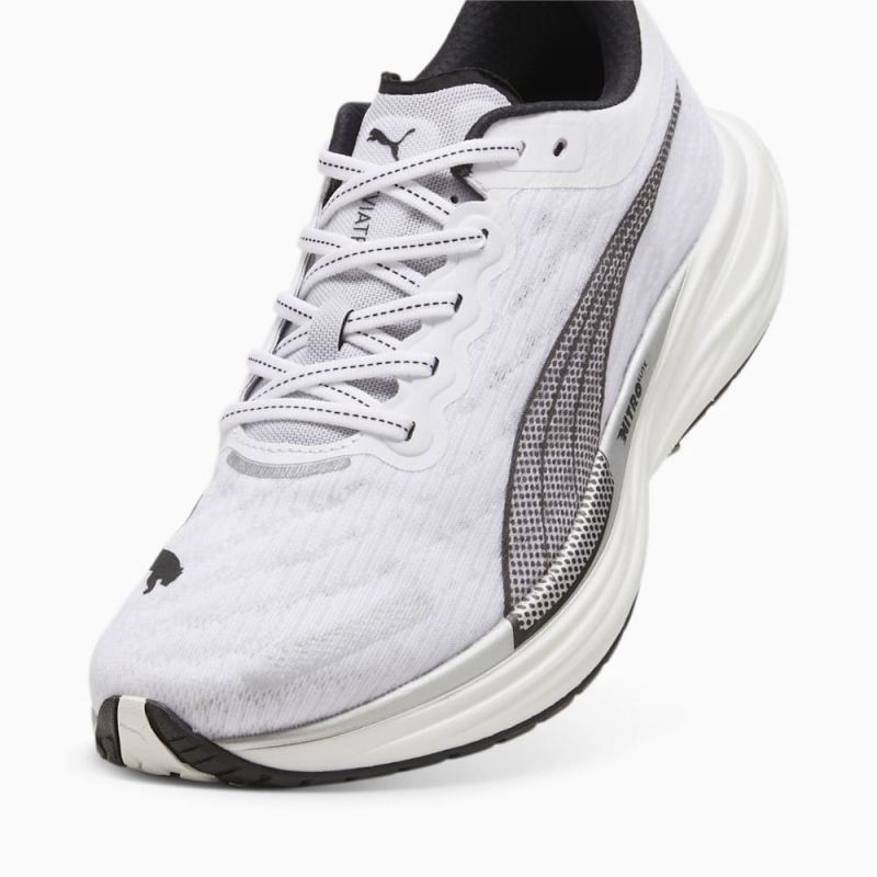 Puma | Men's Deviate NITRO 2 Running Shoes - White-Black-Silver