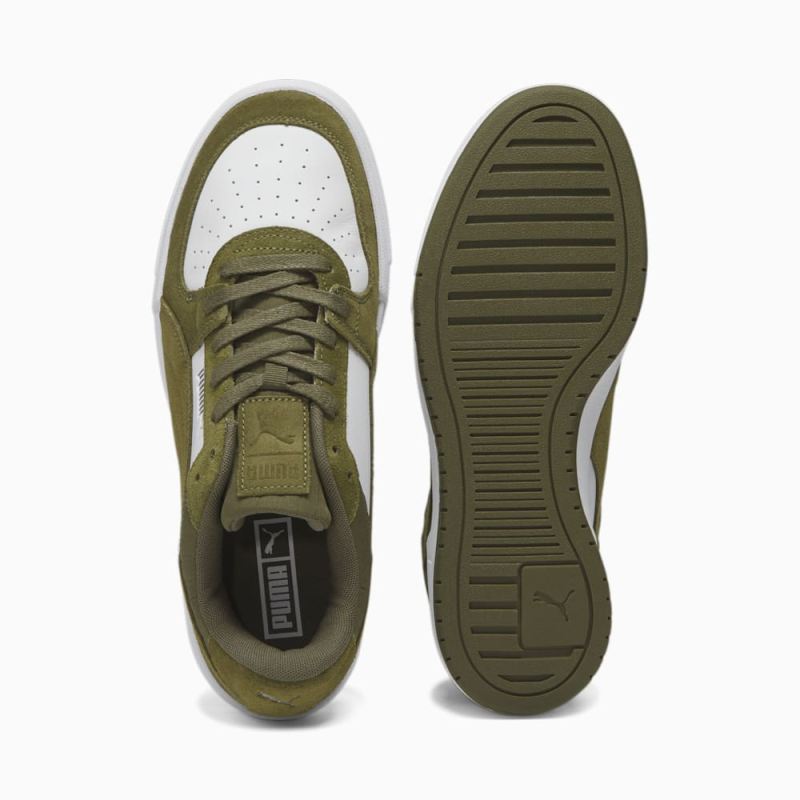 Puma | Men's CA Pro Quilt Sneakers - White-Olive Drab