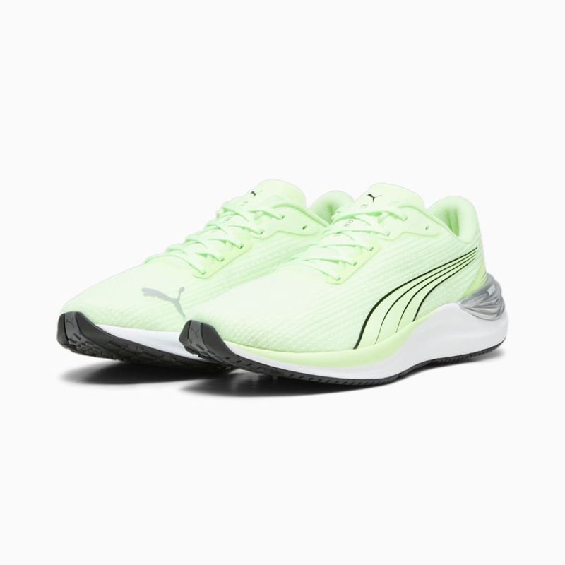 Puma | Men's Electrify NITRO 3 Running Shoes - Speed Green-Silver-Black