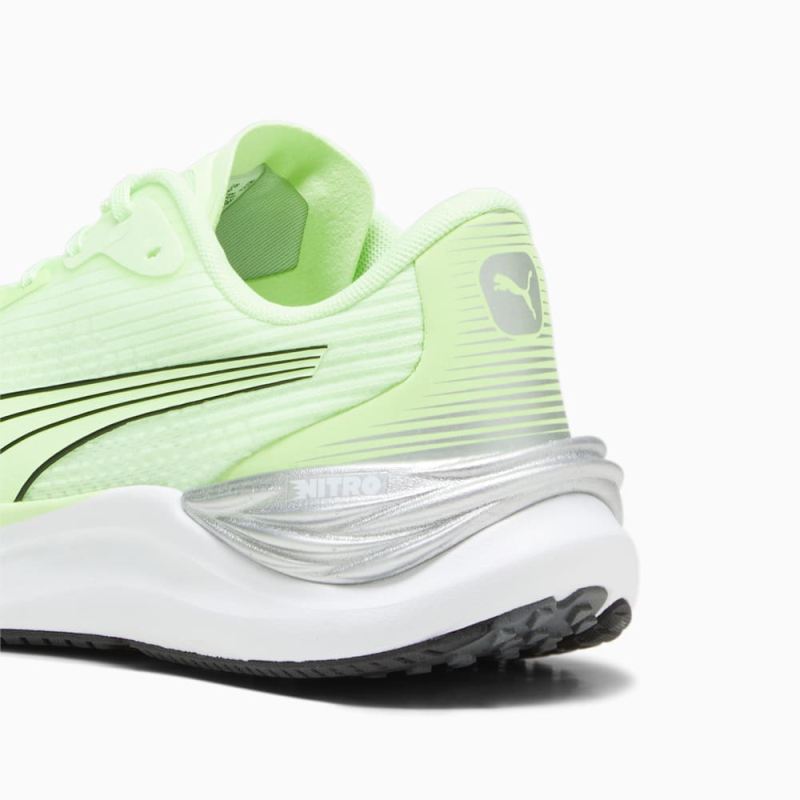 Puma | Men's Electrify NITRO 3 Running Shoes - Speed Green-Silver-Black