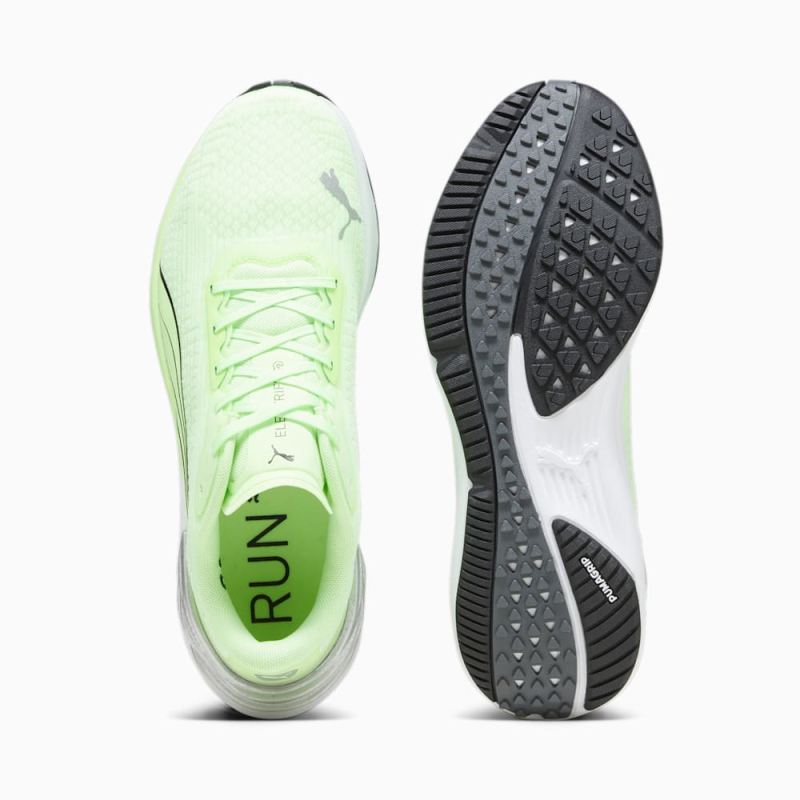 Puma | Men's Electrify NITRO 3 Running Shoes - Speed Green-Silver-Black