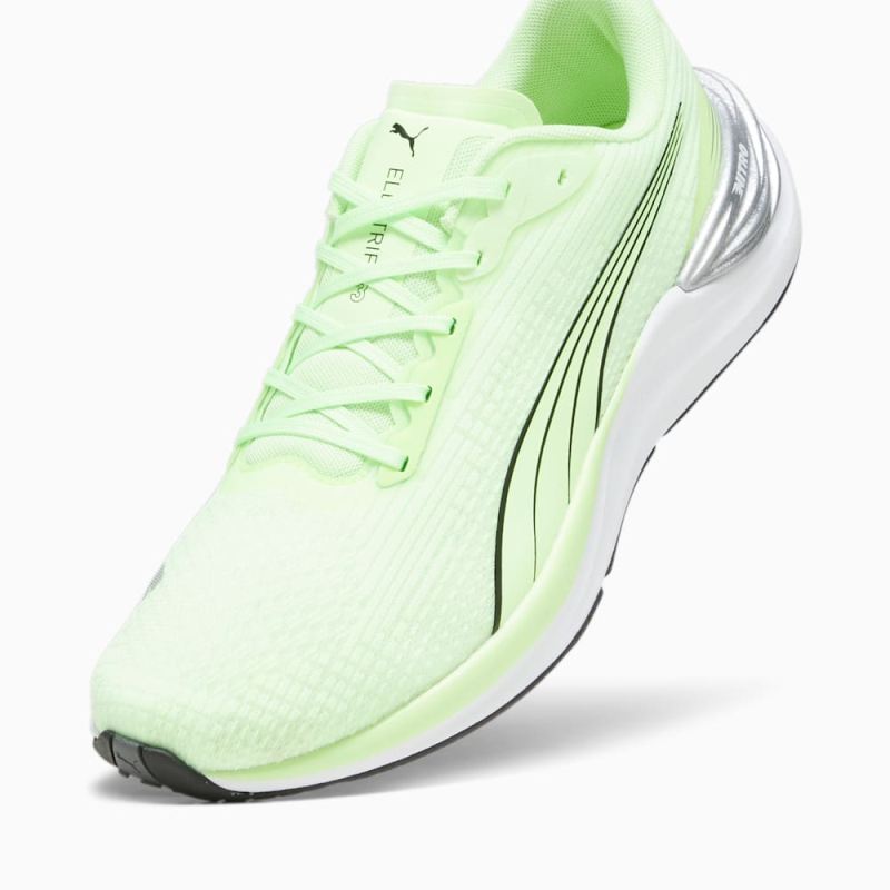 Puma | Men's Electrify NITRO 3 Running Shoes - Speed Green-Silver-Black