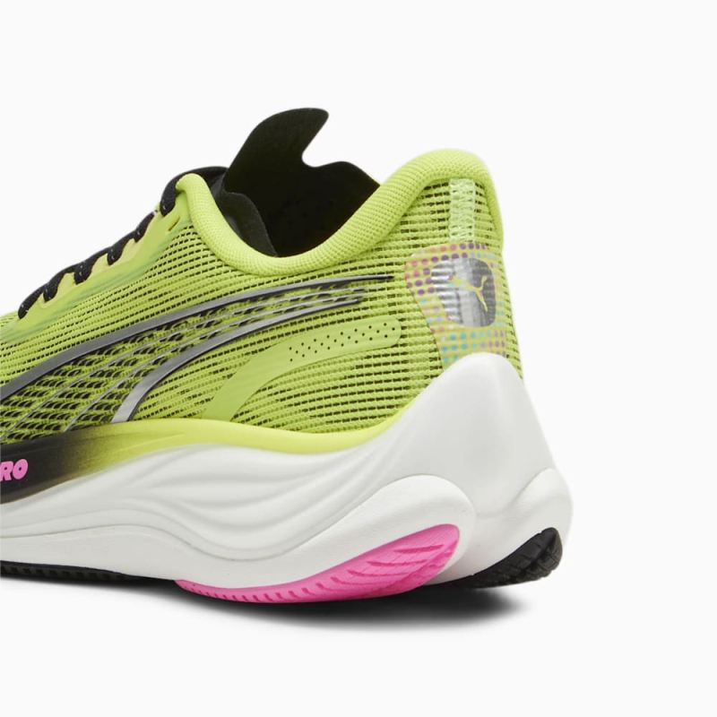 Puma | Women's Velocity NITRO 3 Psychedelic Rush Running Shoes - Lime Pow-Black-Poison Pink