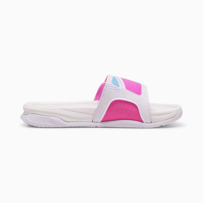 Puma | Men's Dream NITRO Future Ultimate Slides - White-Poison Pink-Black