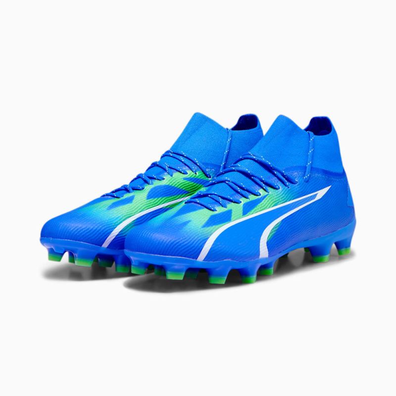 Puma | Men's ULTRA PRO FG/AG Soccer Cleats - Ultra Blue-White-Pro Green