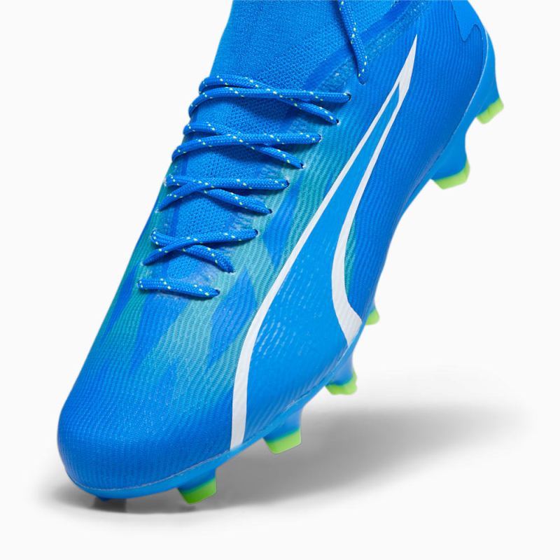 Puma | Men's ULTRA PRO FG/AG Soccer Cleats - Ultra Blue-White-Pro Green