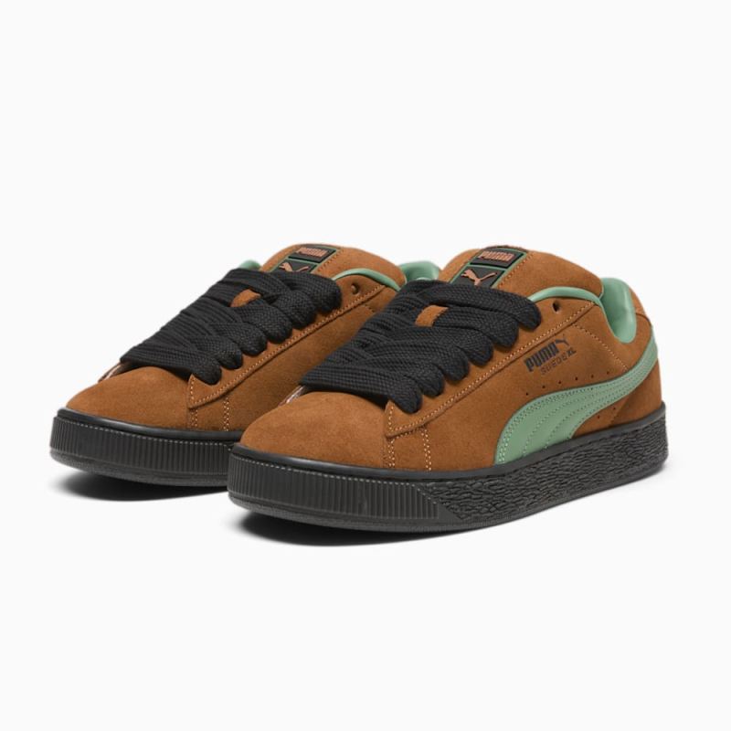 Puma | Men's Suede XL Sneakers - Teak-Deep Forest-Black