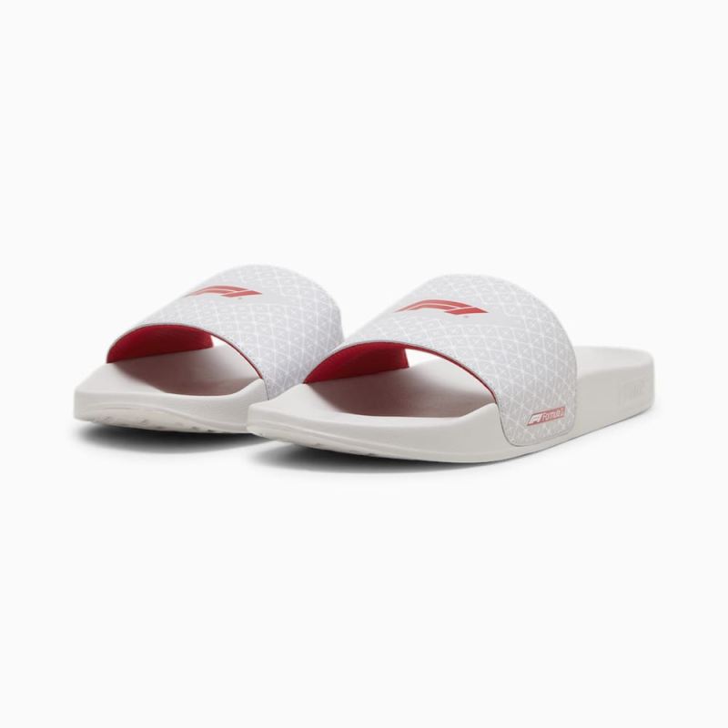 Puma | Men's x F1 Leadcat 2.0 Slides - White-Pop Red