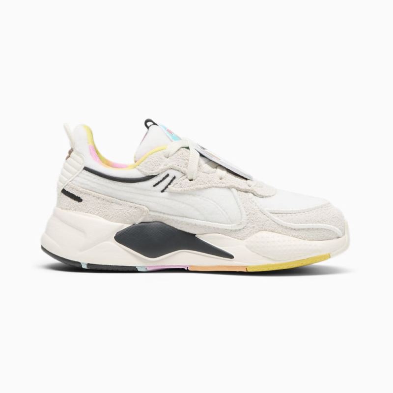 Puma | Girls Puma | Girls x SQUISHMALLOWS RS-X Cam Little Kids Sneakers - Warm White-Alpine Snow-Lemon Meringue