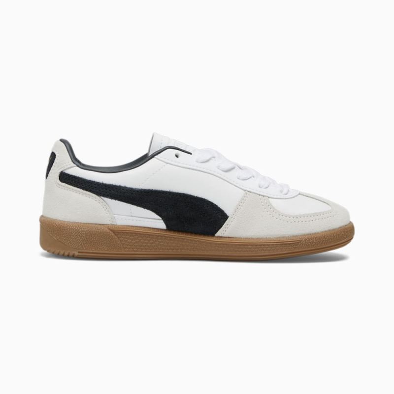 Puma | Women's Palermo Leather Sneakers - White-Vapor Gray-Gum