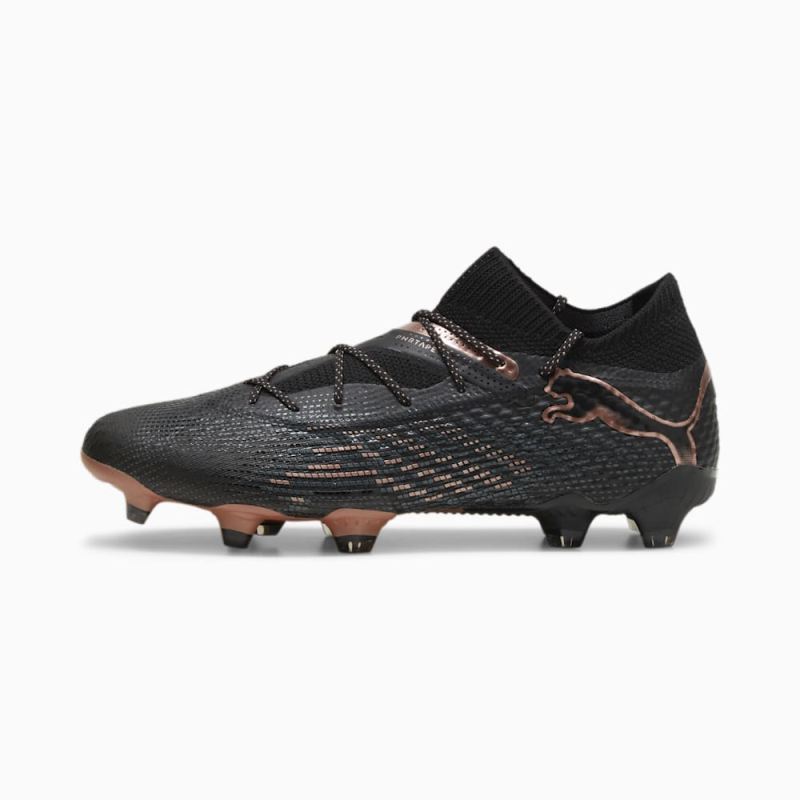 Puma | Men's FUTURE 7 ULTIMATE FG/AG Soccer Cleats - Black-Copper Rose