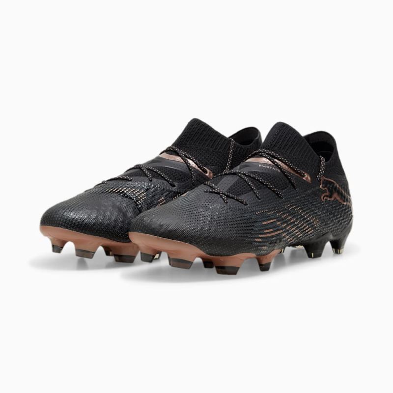 Puma | Men's FUTURE 7 ULTIMATE FG/AG Soccer Cleats - Black-Copper Rose