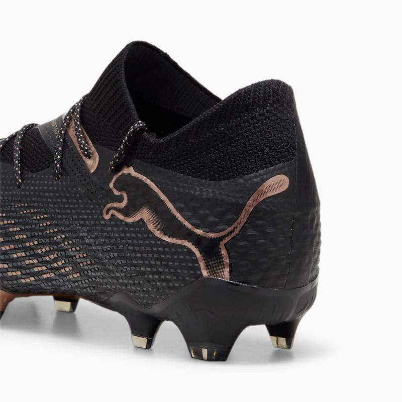 Puma | Men's FUTURE 7 ULTIMATE FG/AG Soccer Cleats - Black-Copper Rose