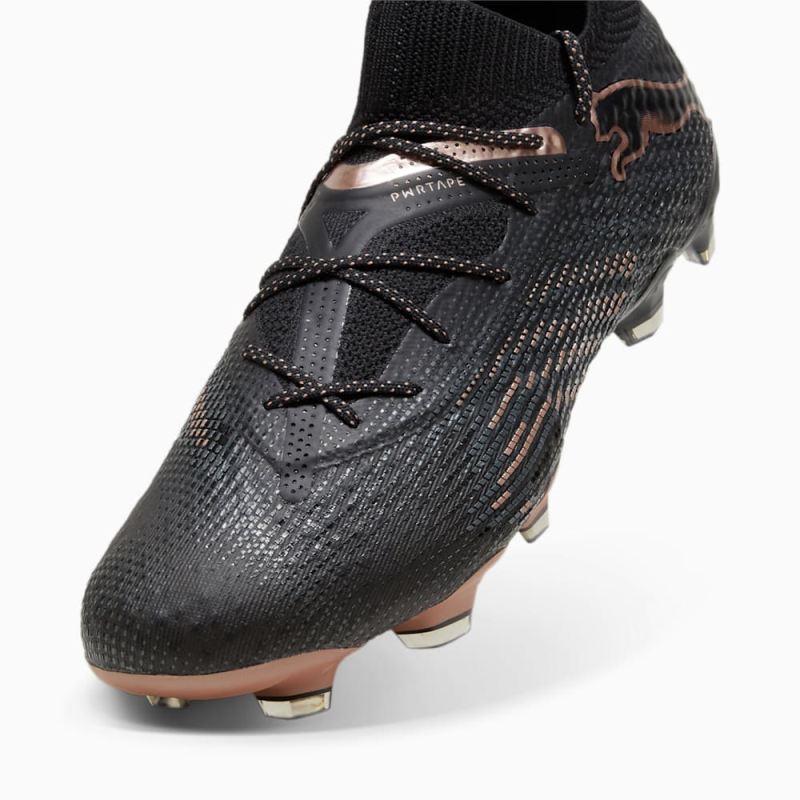 Puma | Men's FUTURE 7 ULTIMATE FG/AG Soccer Cleats - Black-Copper Rose