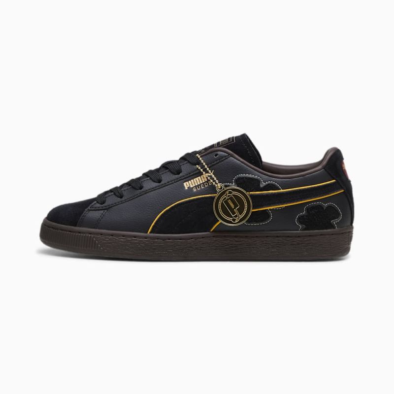 Puma | Men's x ONE PIECE Suede Blackbeard Teech Sneakers - Black-Dark Chocolate