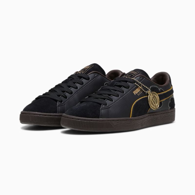 Puma | Men's x ONE PIECE Suede Blackbeard Teech Sneakers - Black-Dark Chocolate