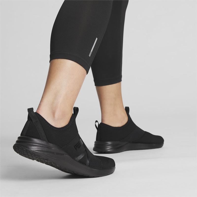 Puma | Women's Better Foam Prowl Slip-On Training Shoes - Black-Black