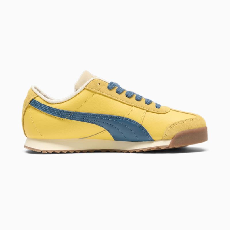 Puma | Men's Roma Underdogs Sneakers - Yellow Sizzle-Ocean Tropic-Alpine Snow