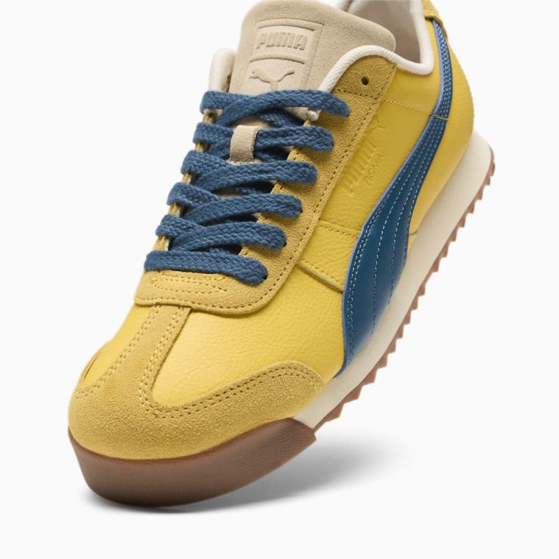 Puma | Men's Roma Underdogs Sneakers - Yellow Sizzle-Ocean Tropic-Alpine Snow