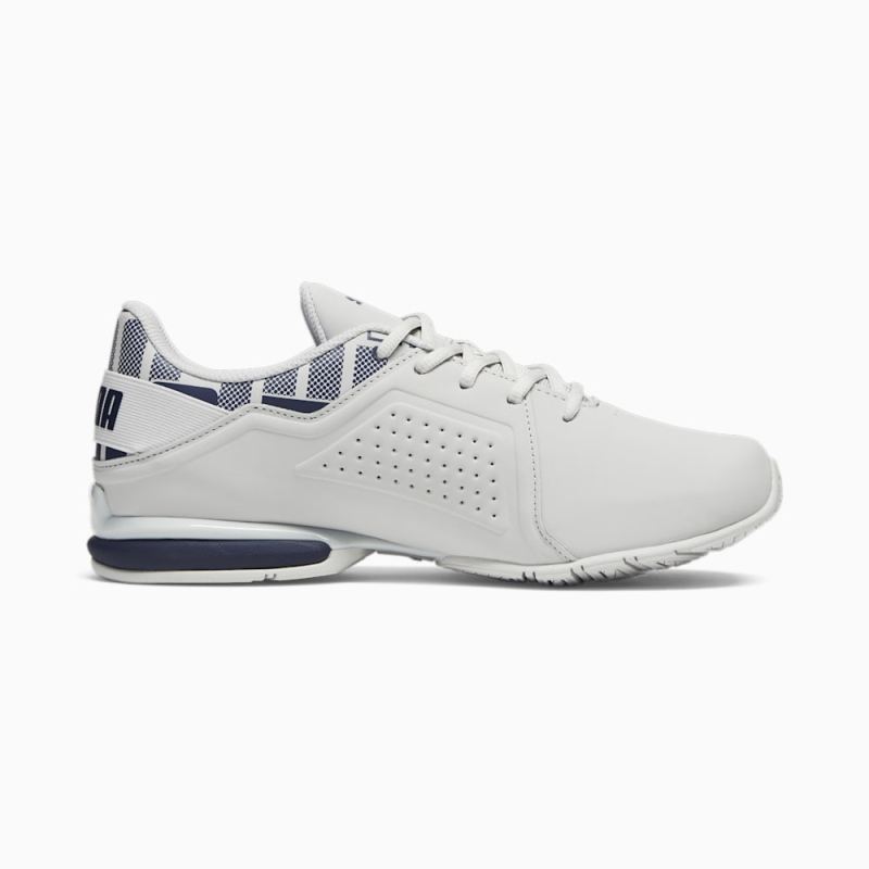 Puma | Men's Viz Runner Repeat Running Sneakers - Glacial Gray-Navy