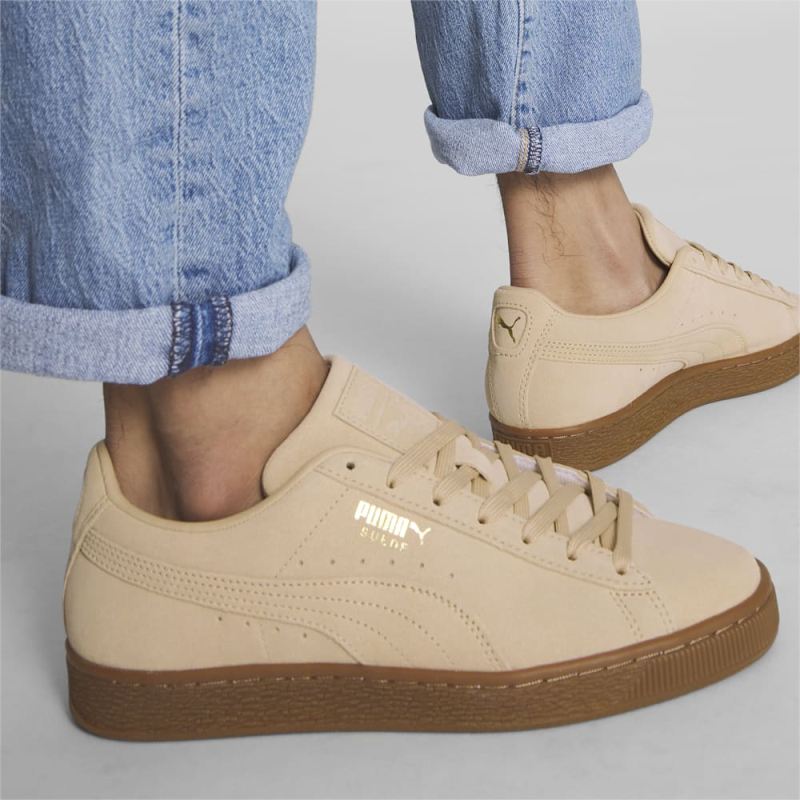 Puma | Men's Suede Gum Sneakers - Pebble-Gum