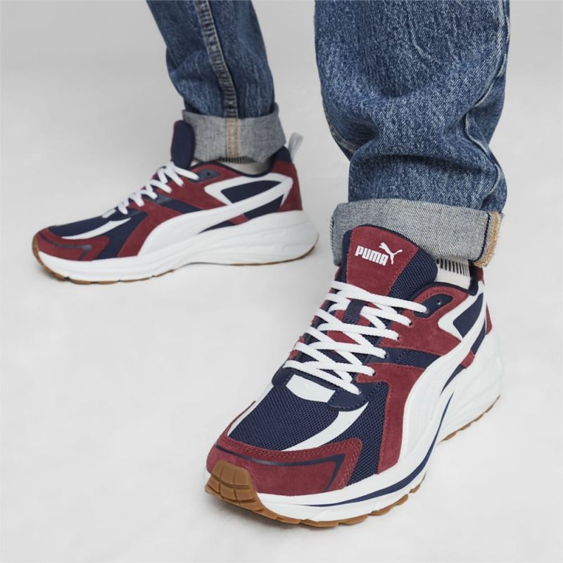 Puma | Men's Hypnotic LS Sneakers - Club Navy-White-Team Regal Red