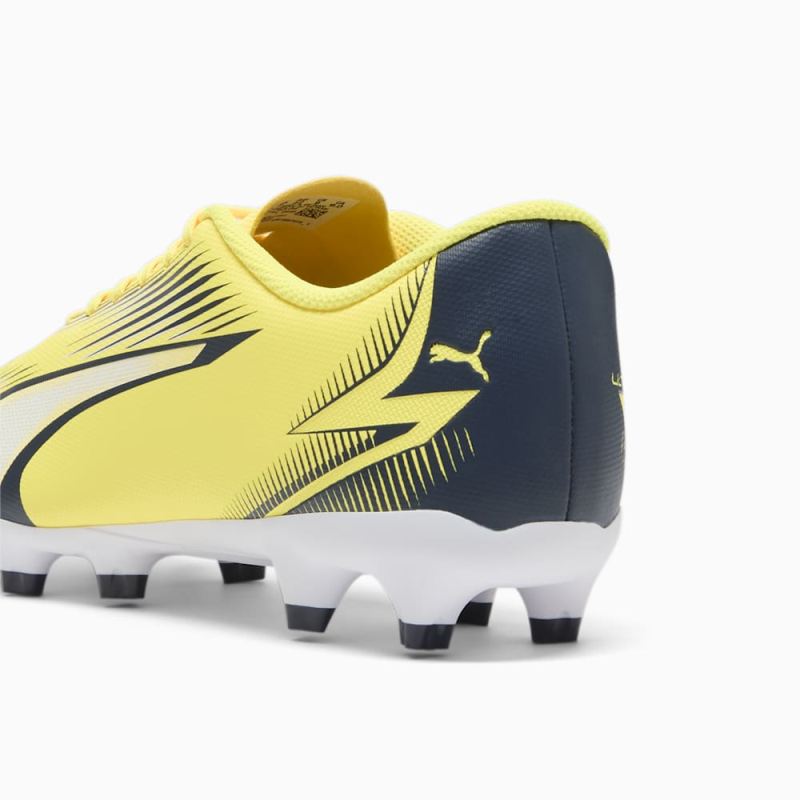 Puma | Men's ULTRA PLAY FG/AG Soccer Cleats - Yellow Blaze-Navy-White