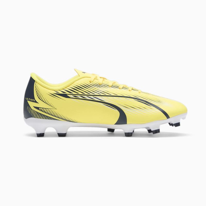 Puma | Men's ULTRA PLAY FG/AG Soccer Cleats - Yellow Blaze-Navy-White