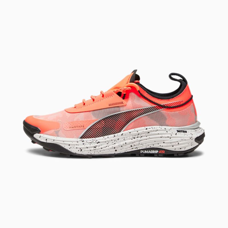 Puma | Men's SEASONS Voyage NITRO 3 Running Shoes - Neon Sun-Black