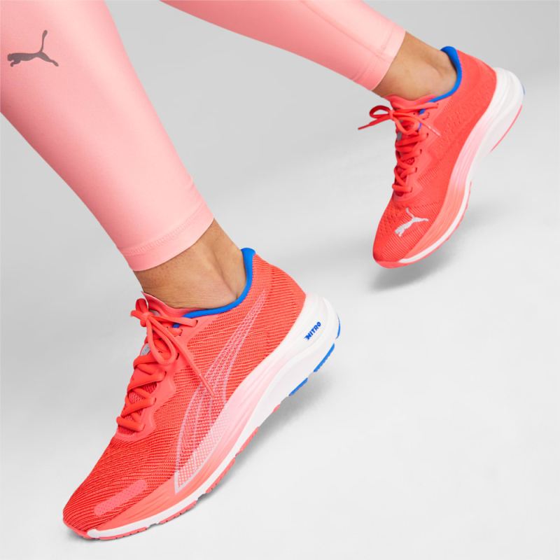 Puma | Women's Velocity NITRO 2 Women's Running Shoes - Fire Orchid-Ultra Blue