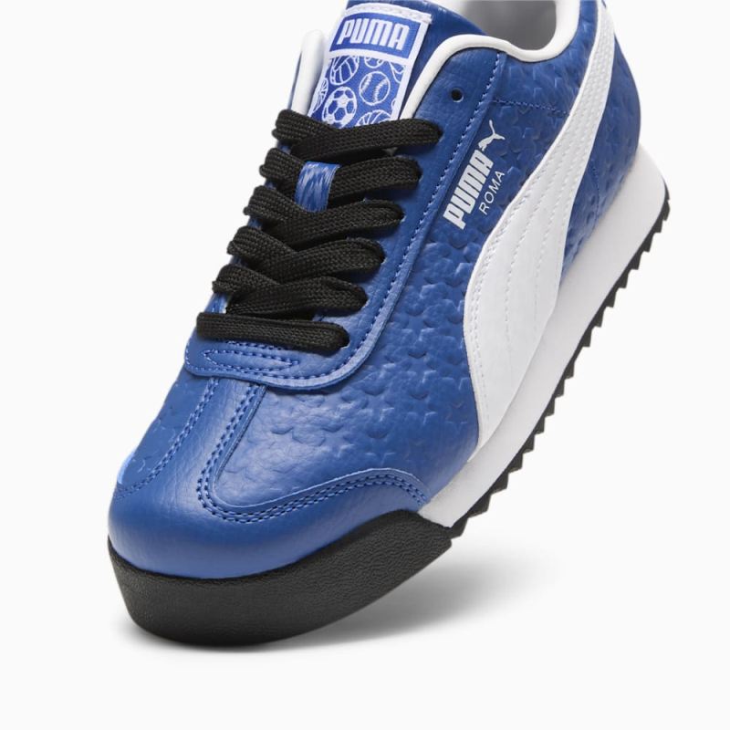 Puma | Boys ROMA Medalist Big Kids Sneakers - Cobalt Glaze-White-Black