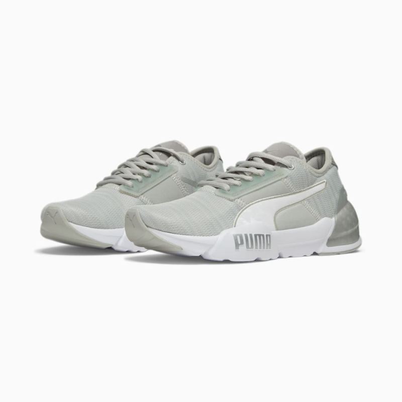 Puma | Women's Cell Phase Femme Running Shoes - Ash Gray-White-Silver