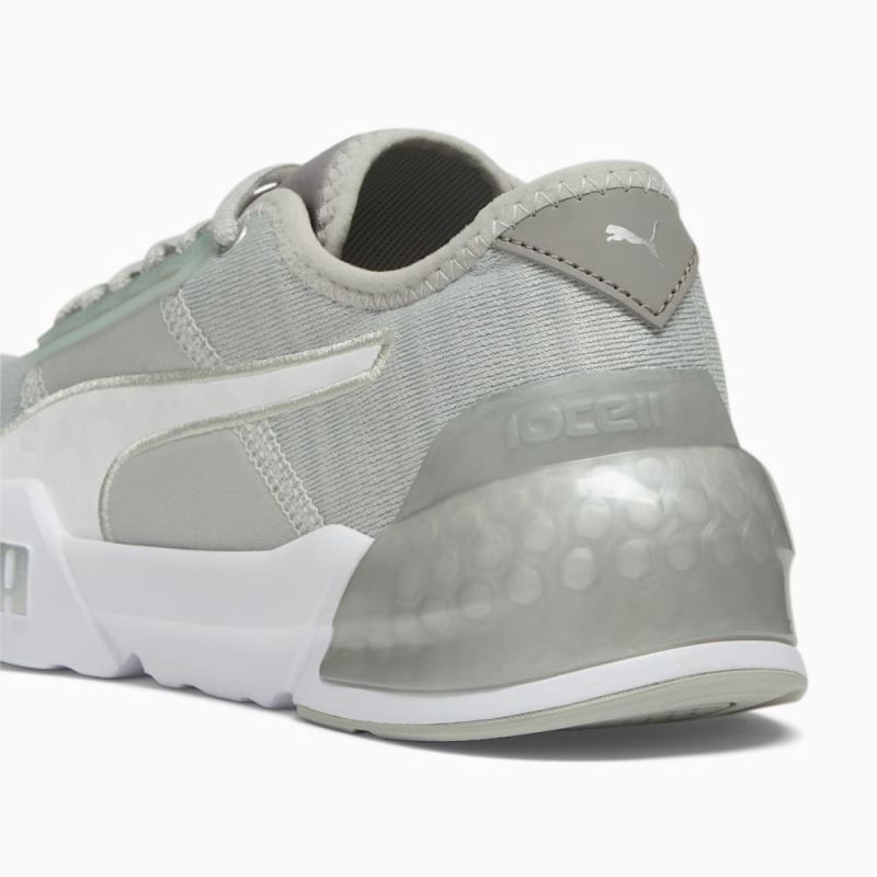 Puma | Women's Cell Phase Femme Running Shoes - Ash Gray-White-Silver