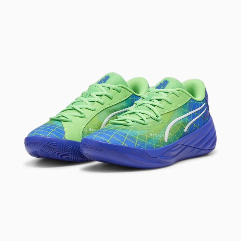 Puma | Men's All-Pro NITRO Marcus Smart Basketball Shoes - Fluro Green Pes