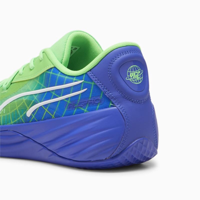 Puma | Men's All-Pro NITRO Marcus Smart Basketball Shoes - Fluro Green Pes